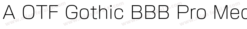 A OTF Gothic BBB Pro Mediu字体转换